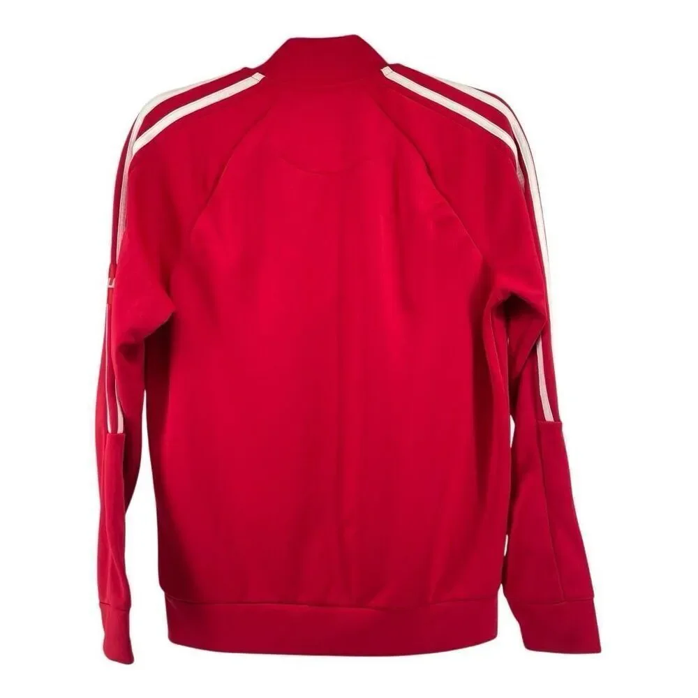 Pillars Men’s Red Track Jacket XS Oversized Zip Up Streetwear Athleisure